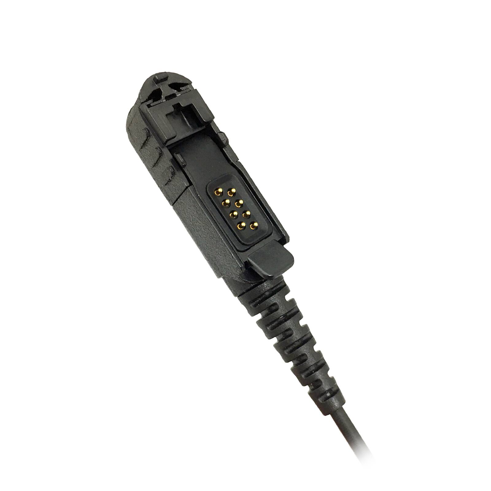 Alt View 1. ProMaxPower - 1.5-Wire D-Shape Earhanger with PTT Mic for Motorola XPR3500e, R5 & Other Radios - Black.