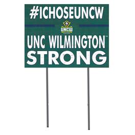 Jardine - UNC Wilmington Seahawks 18'' x 24'' I Chose Lawn Sign - Green