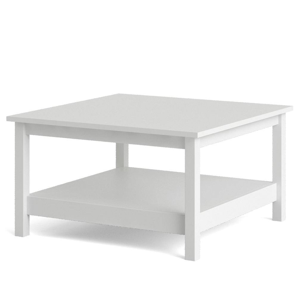 Angle. Tvilum - Madrid Coffee Table, White - White.