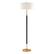 Front. Camden&Wells - Letta Floor Lamp - Obsidian/Brass.
