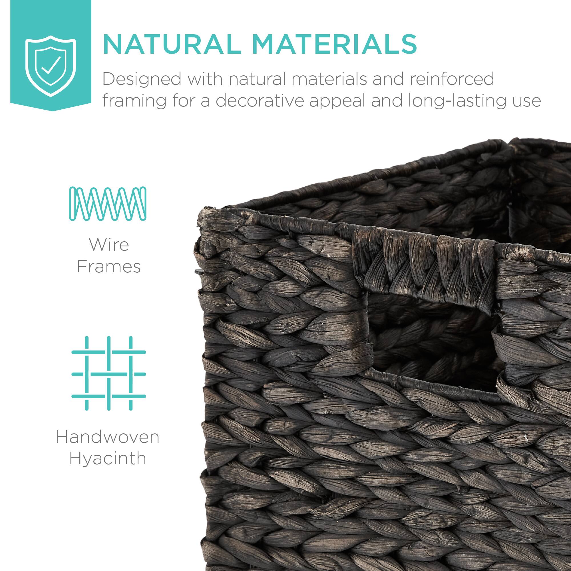 NATURAL MATERIALS  
Designed with natural materials and reinforced framing for a decorative appeal and long-lasting use  

Wire Frames  

Handwoven Hyacinth