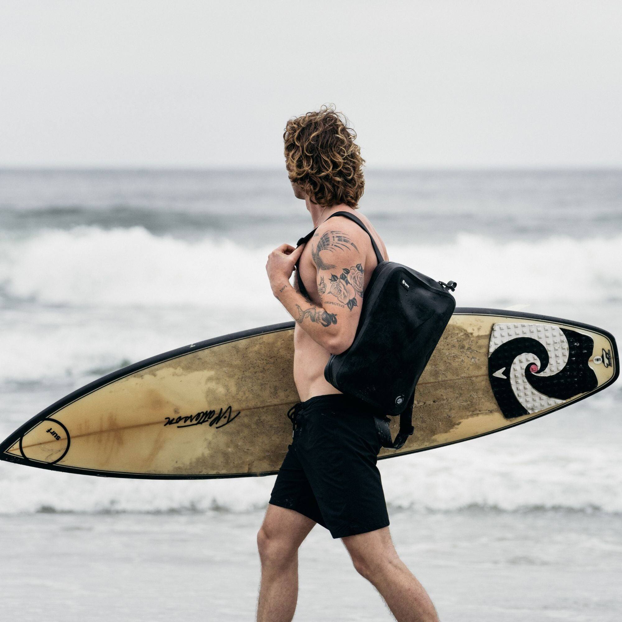 The text on the surfboard reads "Waverley".