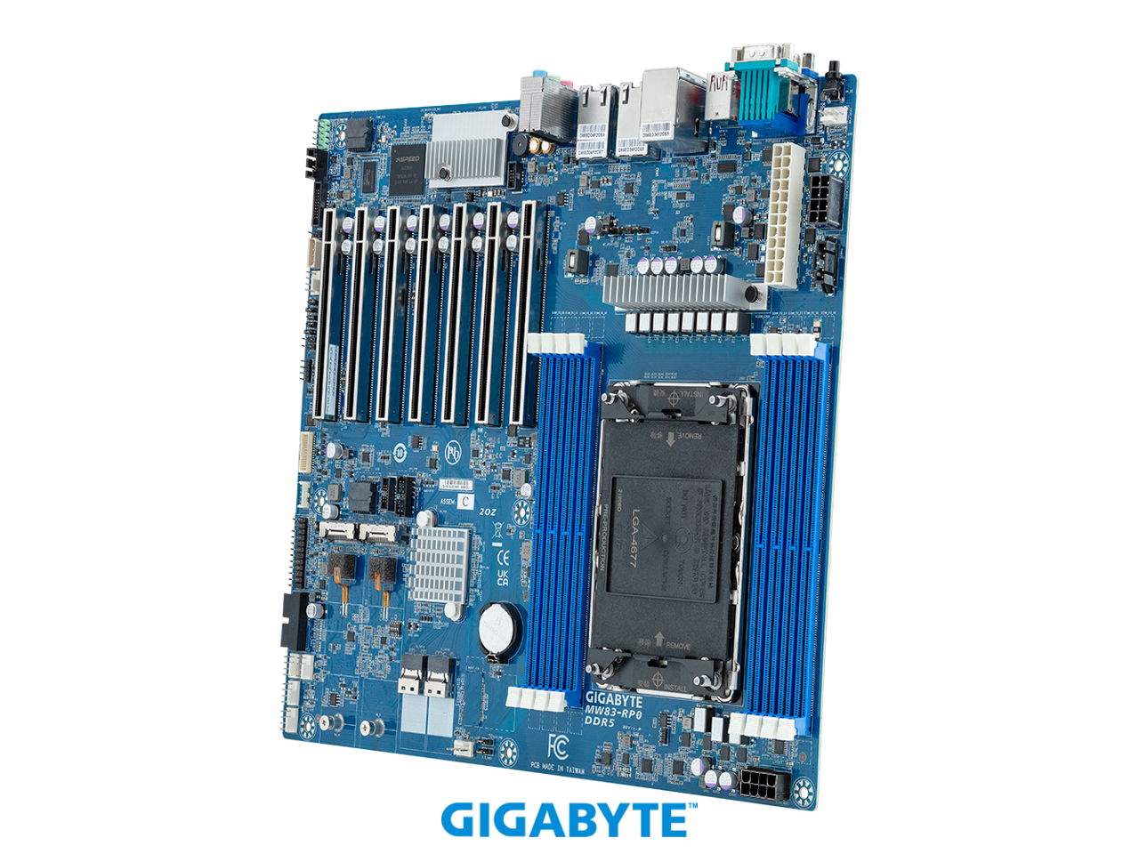 GIGABYTE - MW83-RP0 Xeon W Workstation Board, LGA 4677, W790 Chipset, 8x DDR5 DIMMs, AST2600 BMC