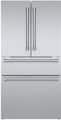 Thermador - Professional Series 36 in. Wide 20.4 Cu. Ft. 4-Door French Door Bottom Freezer Smart Counter-Depth Refrigerator - Stainless Steel