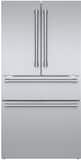 Thermador - Professional Series 36 in. Wide 20.4 Cu. Ft. 4-Door French Door Bottom Freezer Smart Counter-Depth Refrigerator - Stainless Steel