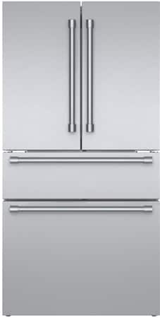 Thermador - Freedom Collection 20.4 Cu. Ft. 4-Door Bottom Freezer French Door Smart Refrigerator with Professional Handles - Stainless Steel