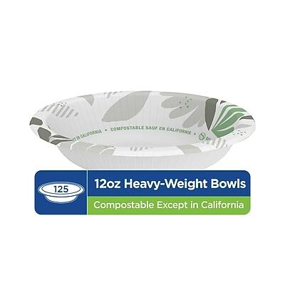 125  
12oz Heavy-Weight Bowls  
Compostable Except in California