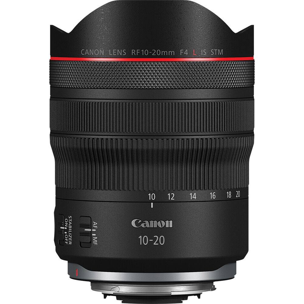 CANON LENS RF10-20mm F4 L IS STM ON OFF STABILIZER AF ,MF 10 12 14 16 18 20