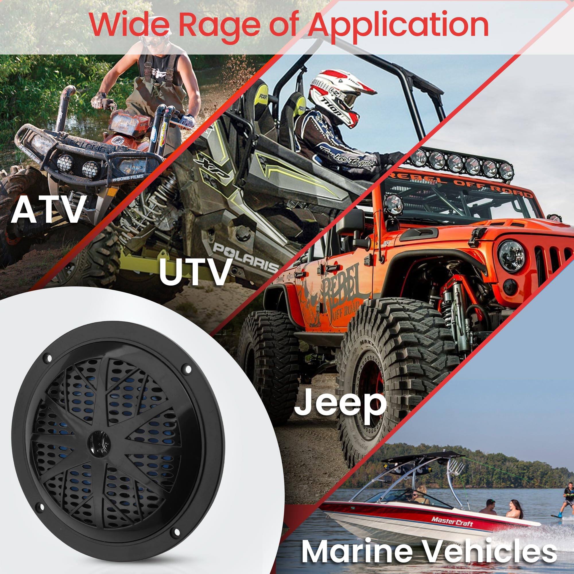 Wide Range of Application

- ATV
- UTV
- Jeep
- Marine Vehicles