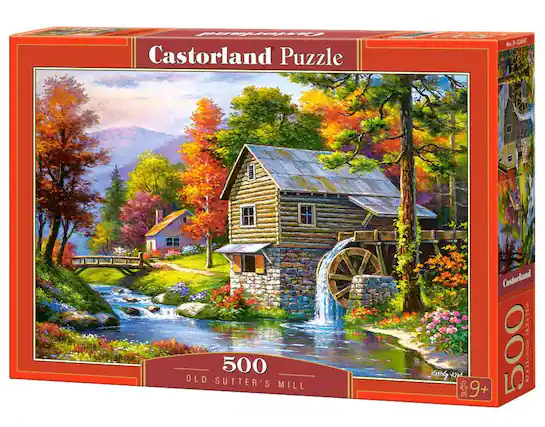 Castorland Puzzle, No. 8-5269, 500, Old Sutter's Mill, Castorland, 185x13in, SUN K, 9+, 500, 47x33cm/C C/CIA