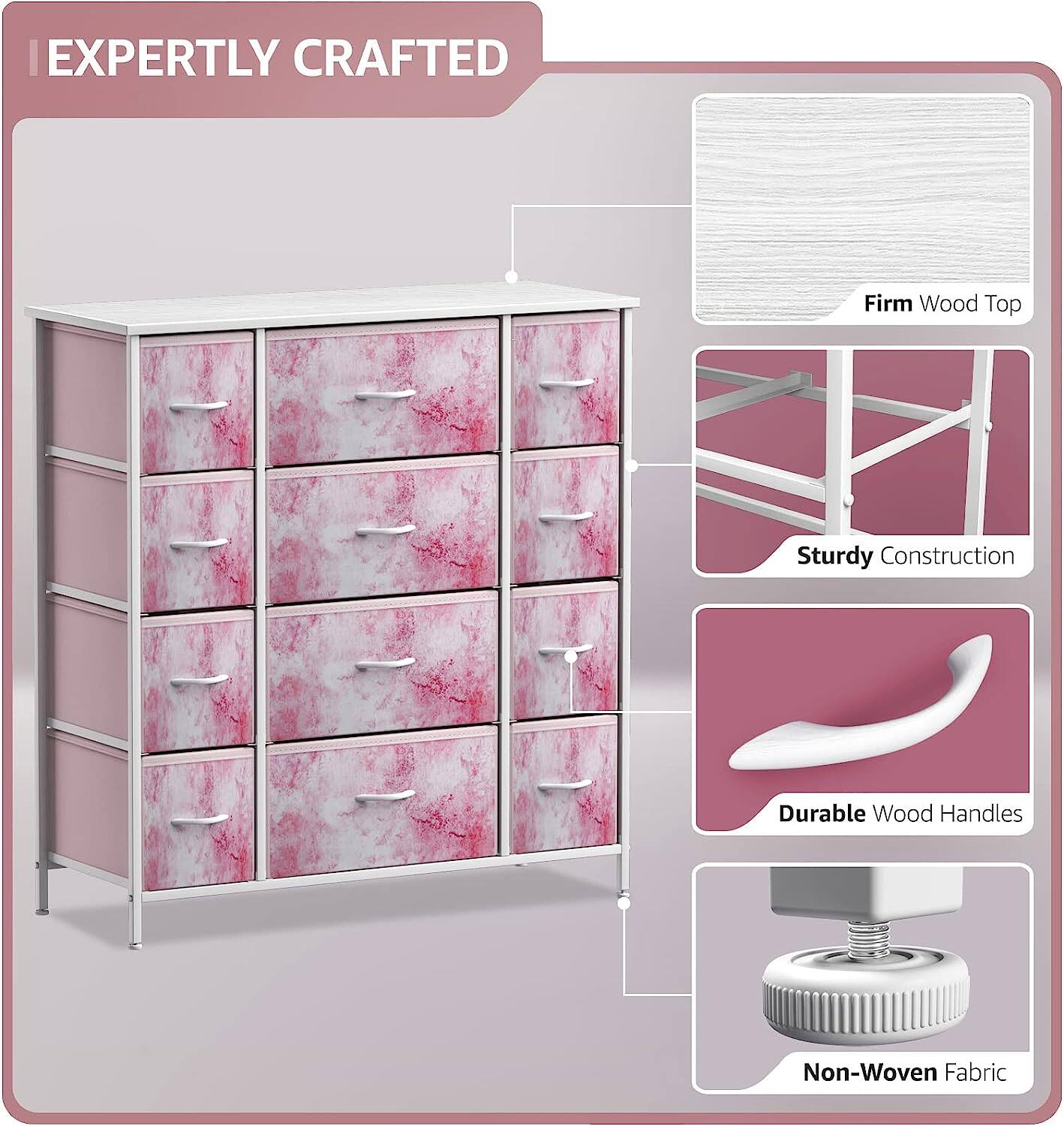 EXPERTLY CRAFTED

- Firm Wood Top
- Sturdy Construction
- Durable Wood Handles
- Non-Woven Fabric