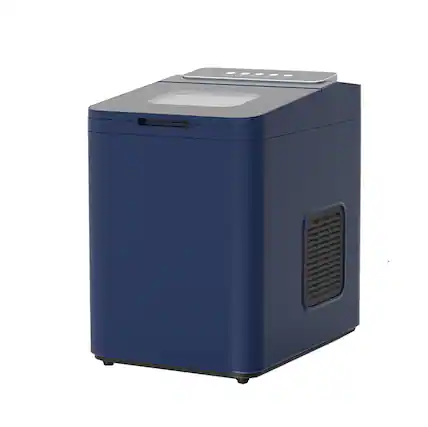 Front. Forest'nSky - Automatic Ice Maker - 26 lb/day, Bullet Ice Tech, BPA-Free PVC, Touch Control & Coffee Cubes - Blue.