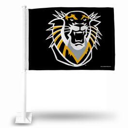 Rico Industries - Fort Hays Victor E. Tiger 11X14 Window Mount 2-Sided Car Flag - Multi