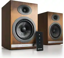Audioengine - HD5 150W Bluetooth Home Theater Speakers with aptX-HD - Real Wood Walnut Veneer
