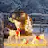 Alt View 2. Costway - 3 PCS Lighted Reindeer Family Set Pre-lit Christmas Decoration with 230 LED Lights - Gold.