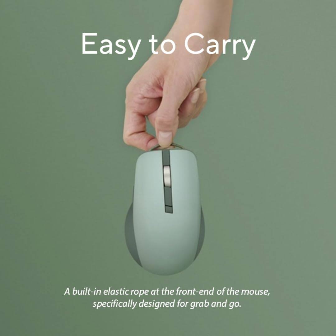 Easy to Carry

A built-in elastic rope at the front-end of the mouse, specifically designed for grab and go.