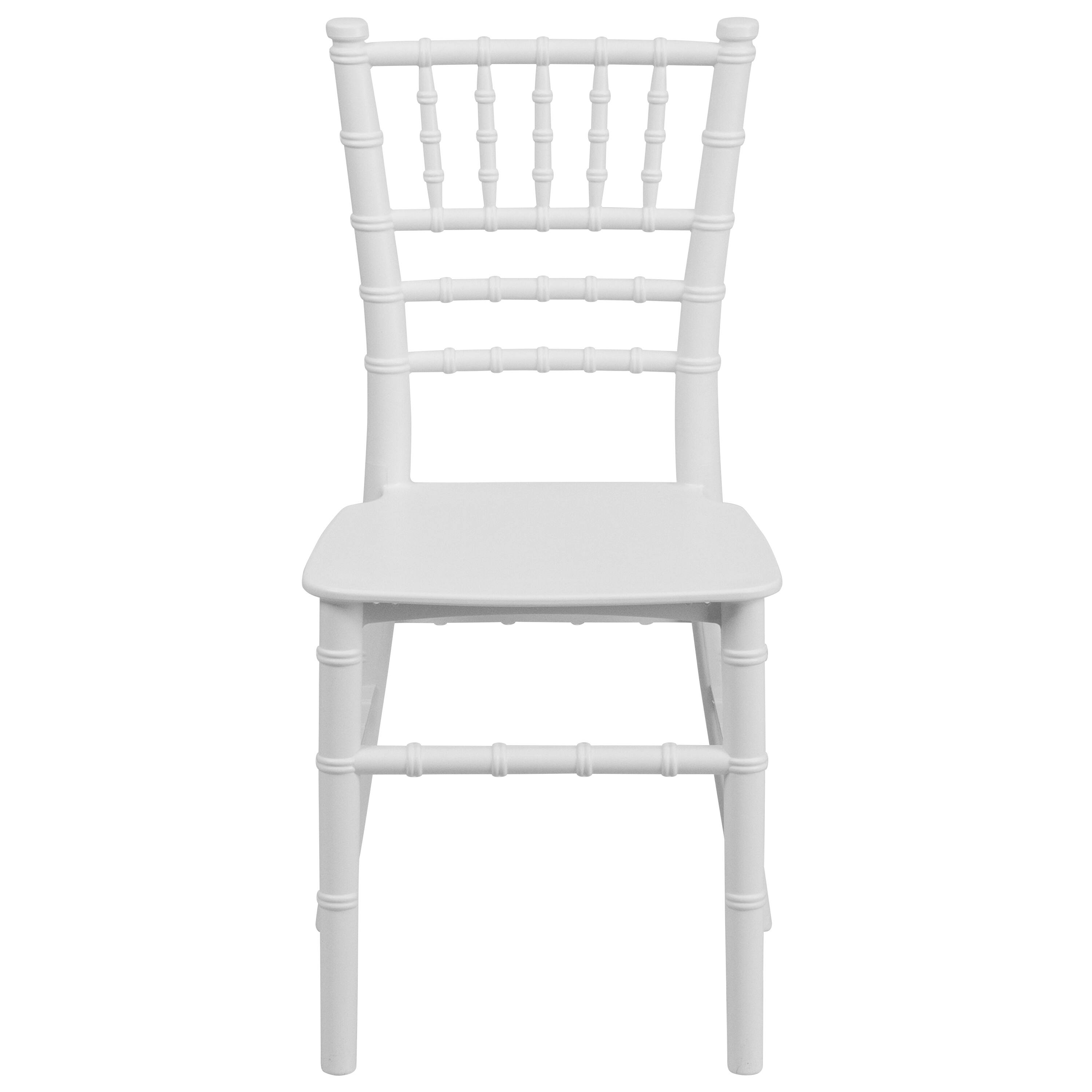 Alt View 8. Emma + Oliver - 10 Pack Child’s All Occasion Resin Chiavari Chair for Home or Home Based Rental Business - White.