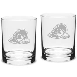 Jardine - Delaware Fightin' Blue Hens 14oz. 2-Piece Classic Double Old-Fashioned Glass Set - Multicolor