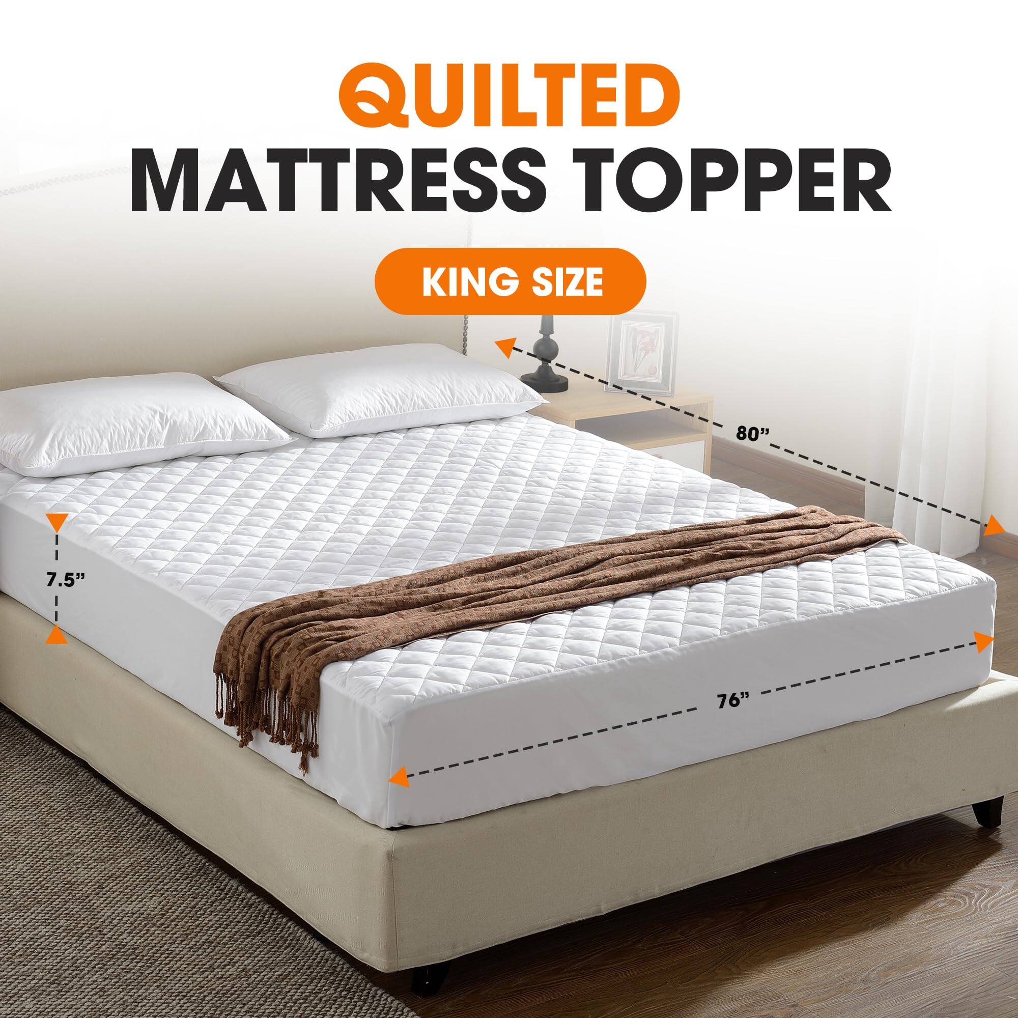 QUILTED MATTRESS TOPPER  
KING SIZE  
80" x 76" x 7.5"