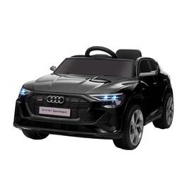 BreeBe - Aosom 12V Kids Electric ride on Car Audi E-Tron w/ Remote Control, Suspension, Training Wheels, LED Lights, Music & Horn - Black