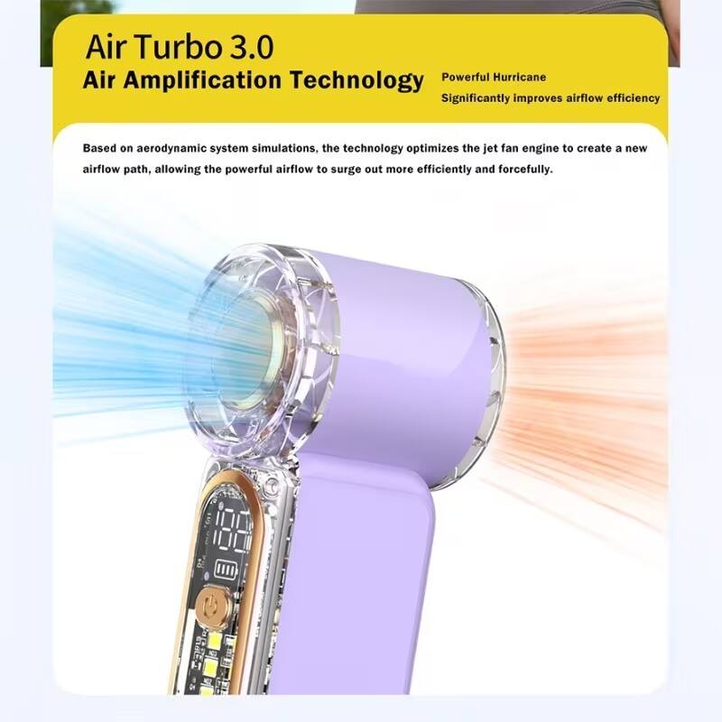 Air Turbo 3.0 Air Amplification Technology  
Powerful Hurricane  
Significantly improves airflow efficiency  

Based on aerodynamic system simulations, the technology optimizes the jet fan engine to create a new airflow path, allowing the powerful airflow to surge out more efficiently and forcefully.