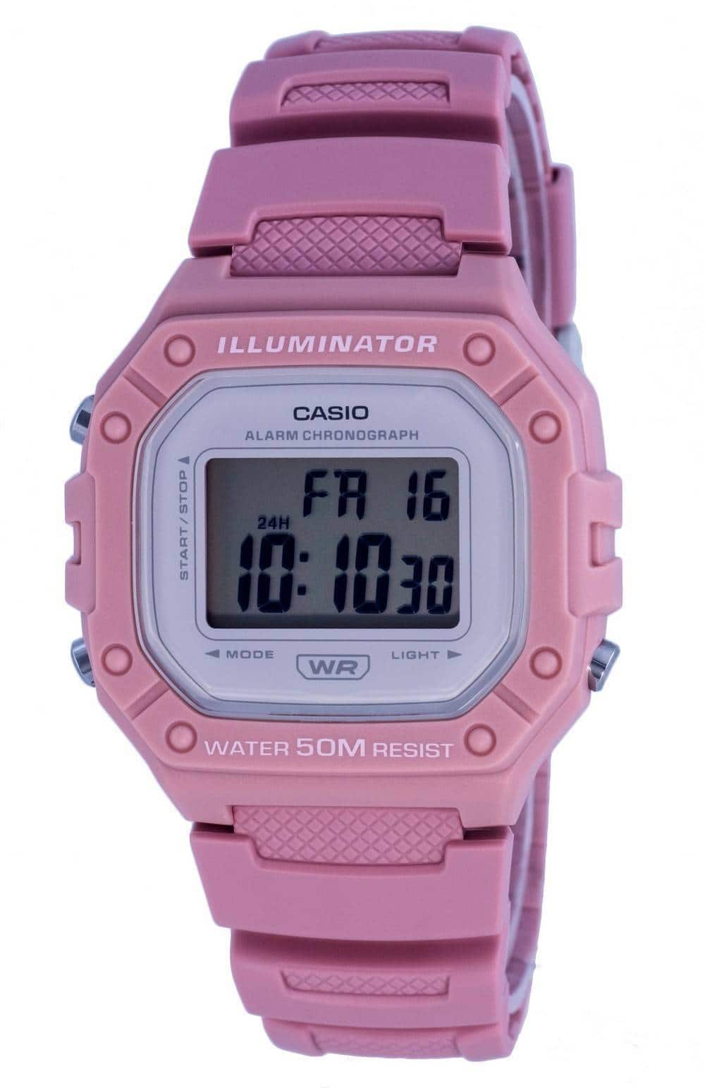 Casio - Youth Digital Resin Quartz W-218HC-4A W218HC-4 Women's Watch - Gray