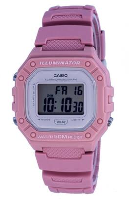 Casio - Youth Digital Resin Quartz W-218HC-4A W218HC-4 Women's Watch - Gray