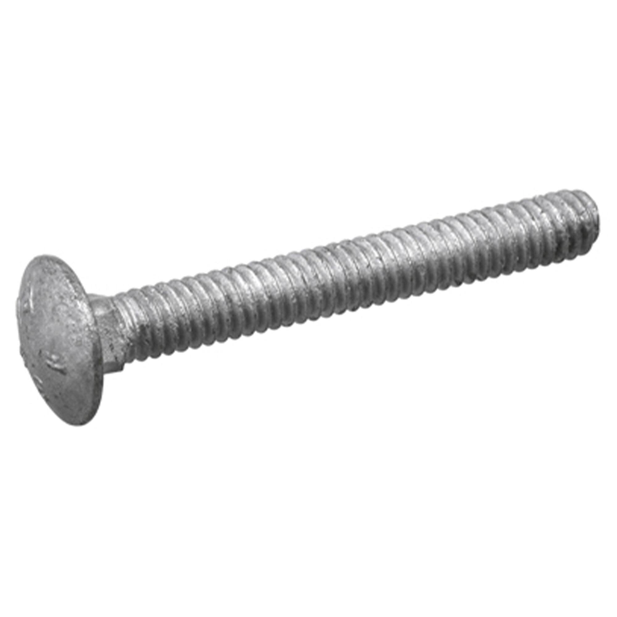 Front. Hillman - Hillman Galvanized 1/4 x 4 Inch Carriage Bolts for Wood/Metal Frame, (100 Pack).