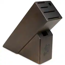 Shun - 6 Slot Dark Stain Bamboo Slimline Block