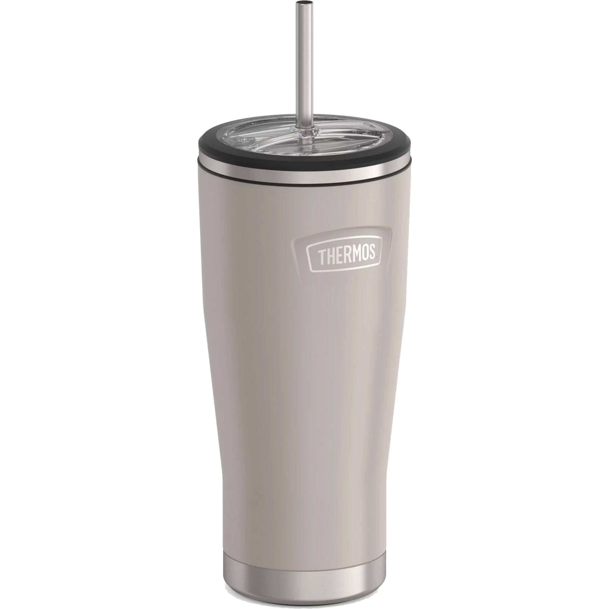 Alt View 1. Thermos - Thermos 24 oz. Icon Cold Tumbler w/ Straw - Sandstone - Sandstone.