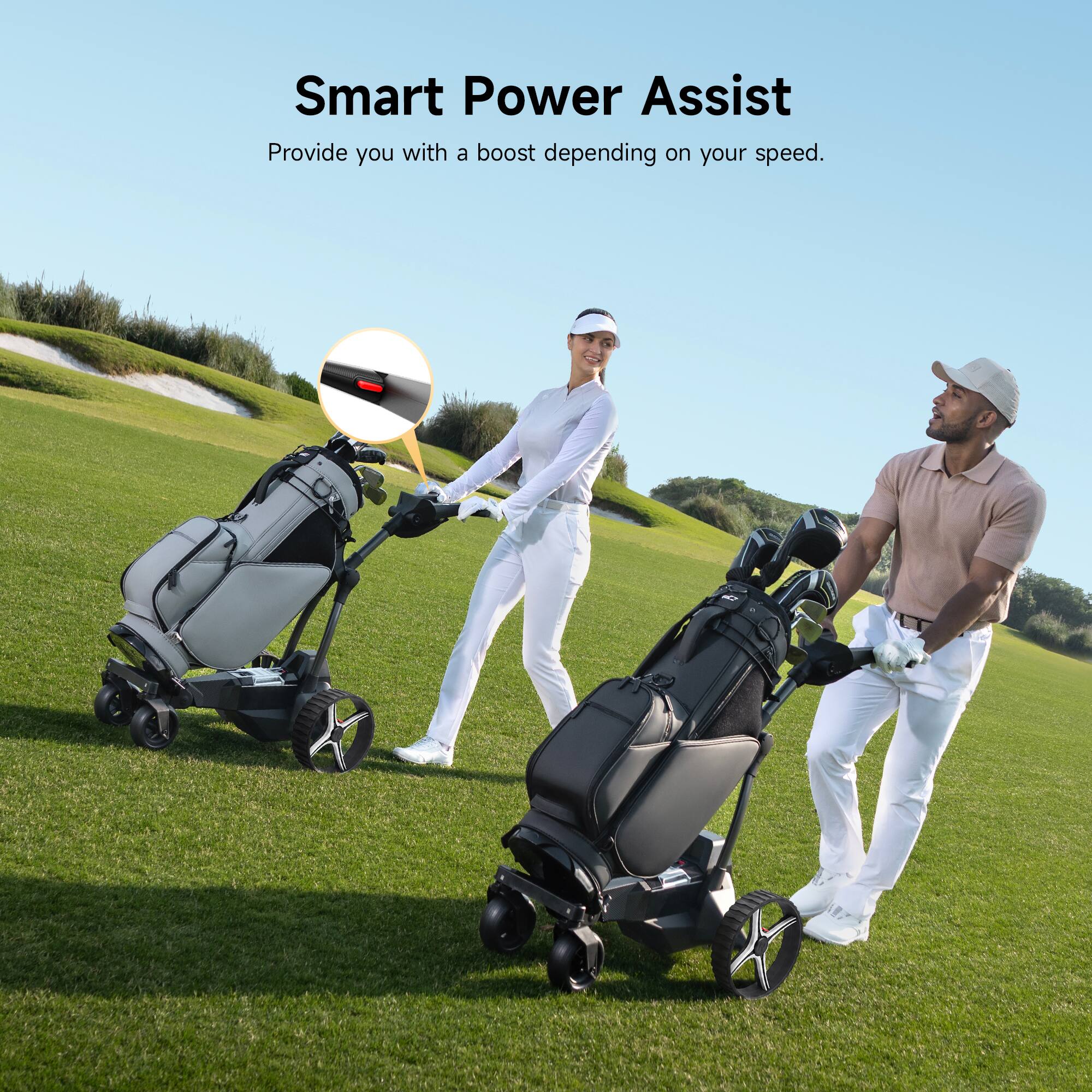 NAVEE Birdie 3X Electric Golf Cart with Follow Me, 36 Hole Max