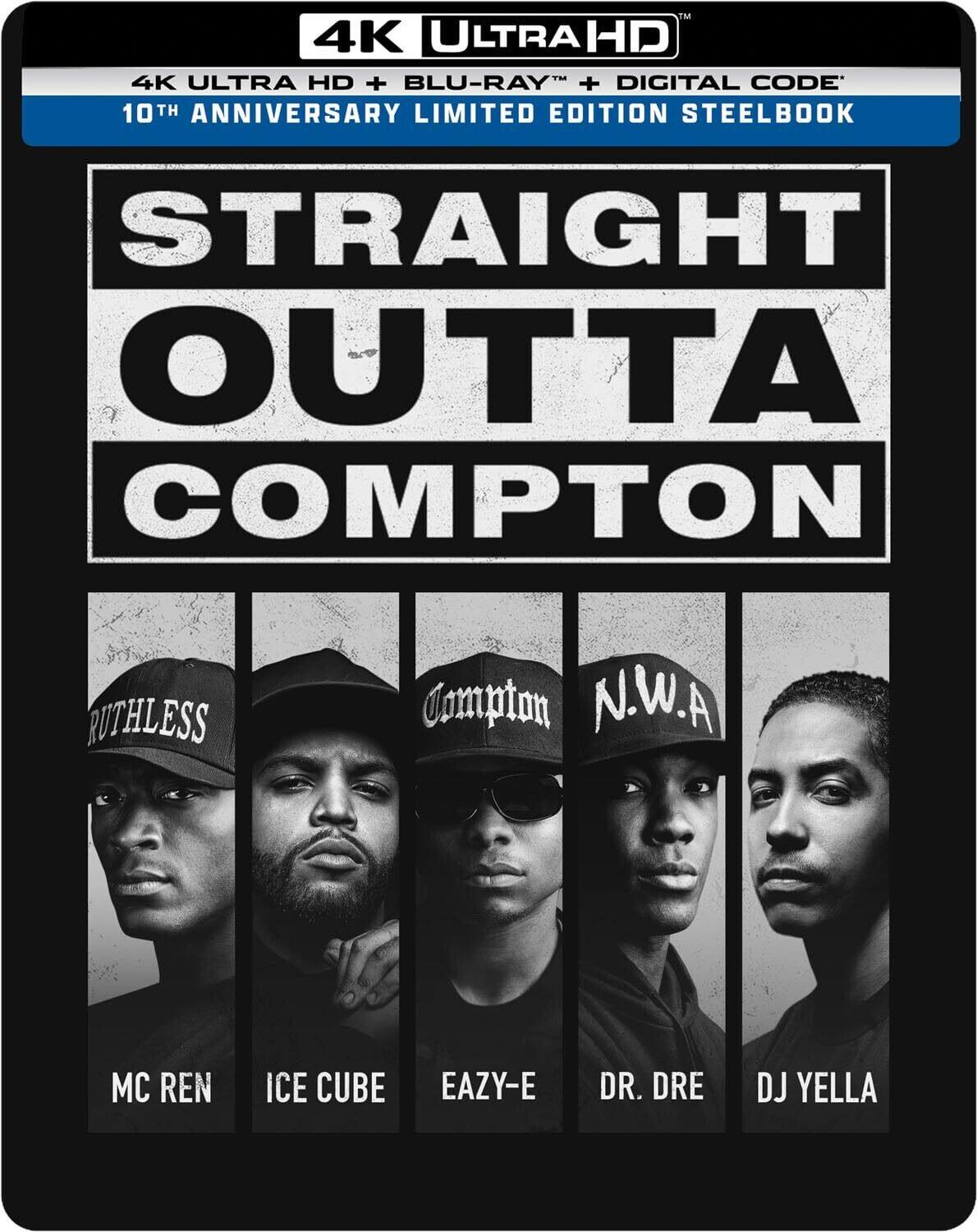 Straight Outta Compton (10th Anniversary Edition) (Steelbook)   - 4K Blu-Ray [4K Ultra HD Blu-ray]