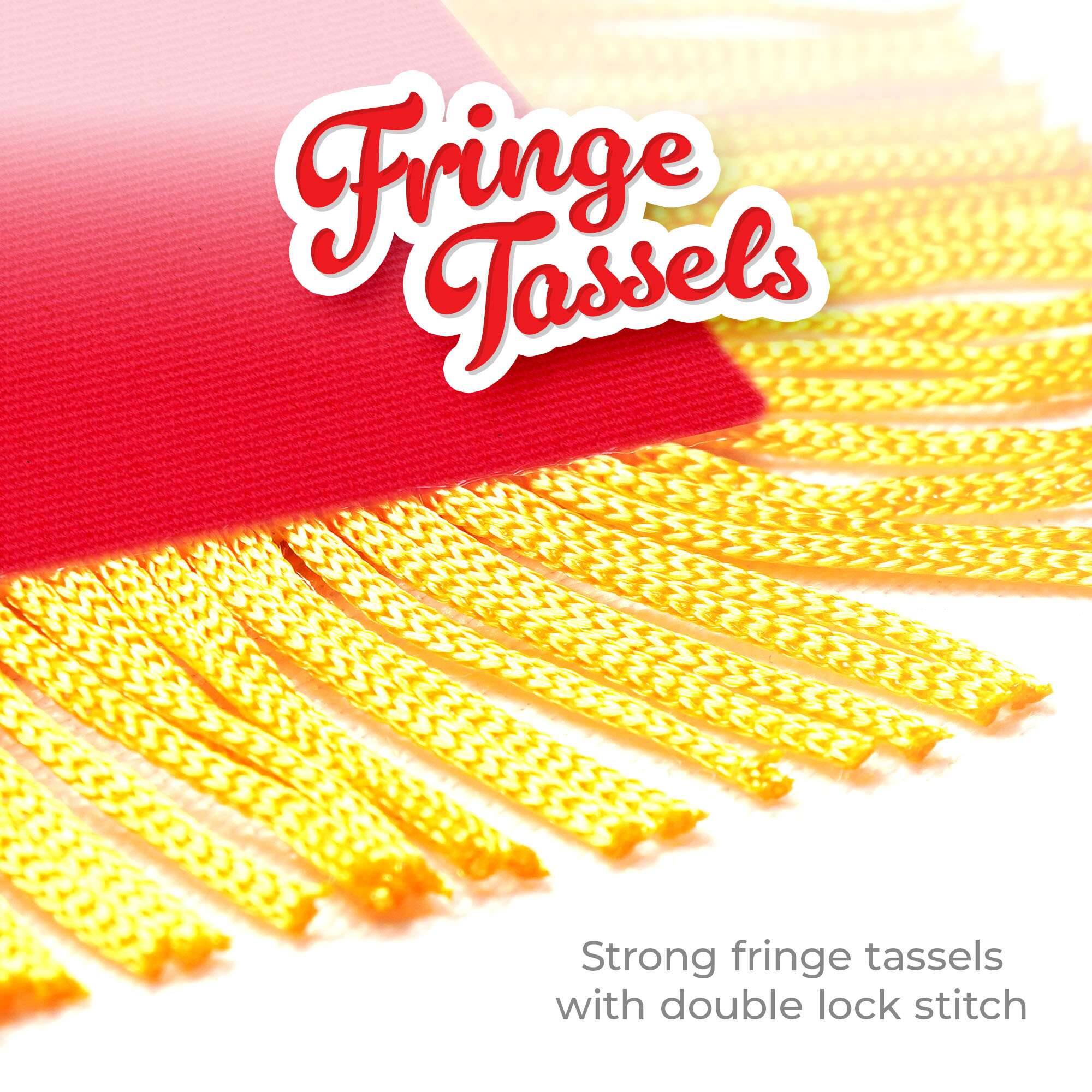 Fringe Tassels

Strong fringe tassels with double lock stitch