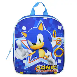 Sonic - the Hedgehog 11inch Mini Blue Backpack for Boys, Lightweight Toddler Backpack for School - Assorted Pre-Pack