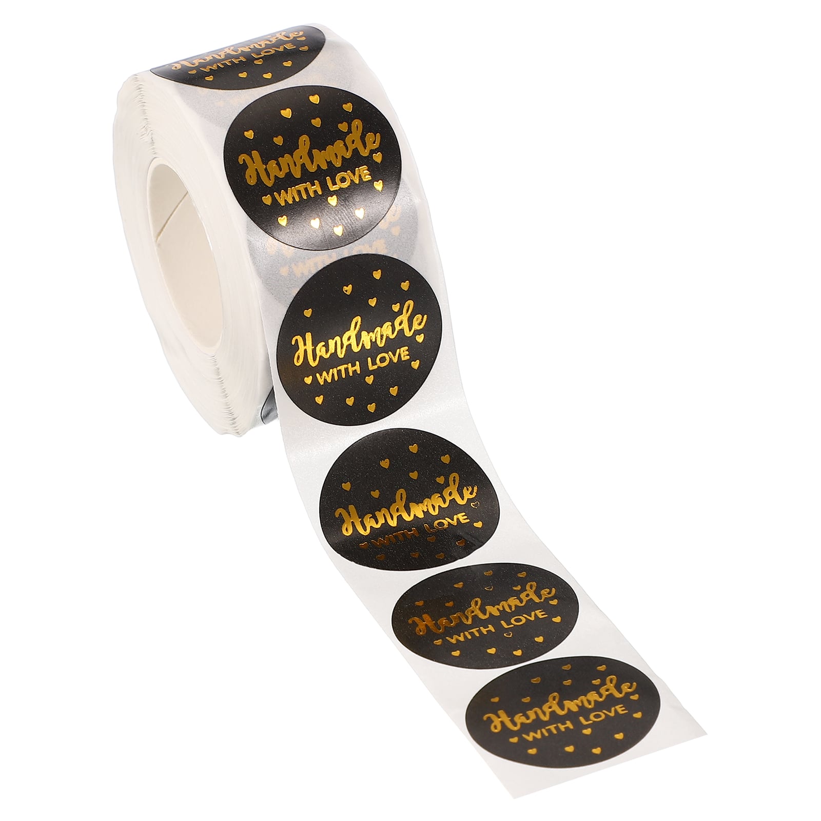 "Unique Bargains - 500pcs Thank You Stickers, 1"" Round Self-Adhesive Labels Roll for Small Business Sealing Box Envelope, Love Style15 - Black" price history on PriceWatchPro