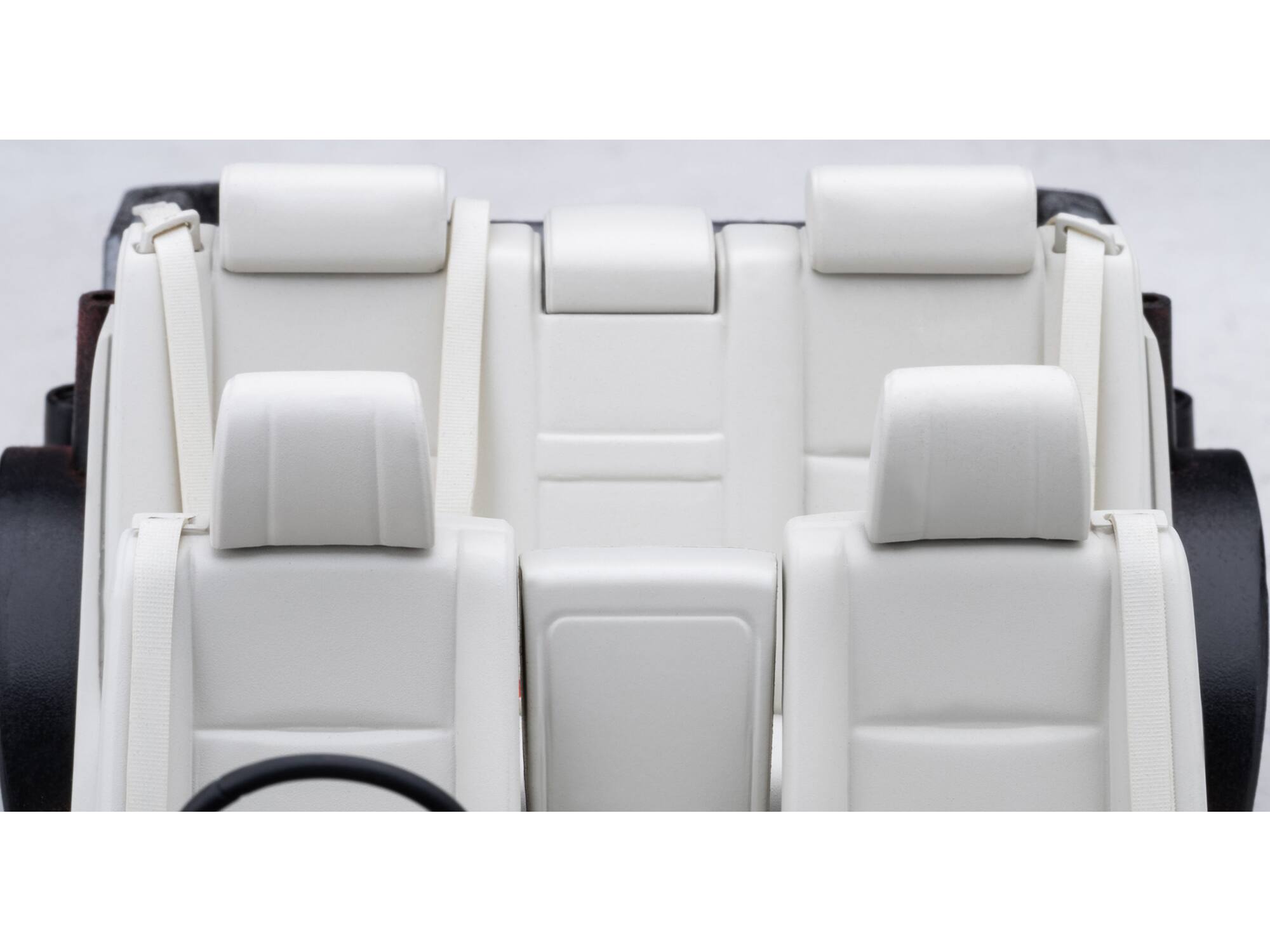 Back. Autoart - Toyota Century Open Car Convertible RHD (Right Hand Drive) Black with White Interior 1/18 Model Car by Autoart -  Black With White.