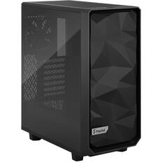 Front. Fractal Design - Fractal Design Meshify 2 Compact Black TG Light Tint - Mid-tower - Black - Tempered Glass, Steel, Mesh - 6 x Bay - 0 - Black.