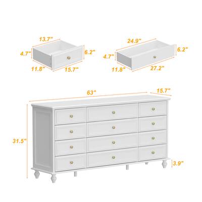 FUFU&GAGA 12 Drawer Silent Dresser: Spacious & Quiet Storage Solution White BBZJ-KF390033-01 - Best Buy FUFU&GAGA 12 Drawer Silent Dresser: Spacious & Quiet Storage Solution White BBZJ-KF390033-01 - Best Buy