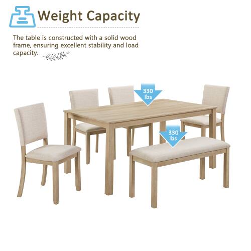 Weight Capacity

The table is constructed with a solid wood frame, ensuring excellent stability and load capacity.

330 lbs
