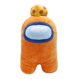 Just Toys LLC - Among Us 7 Inch Plush | Crewmate w/ Cheese Hat - Orange