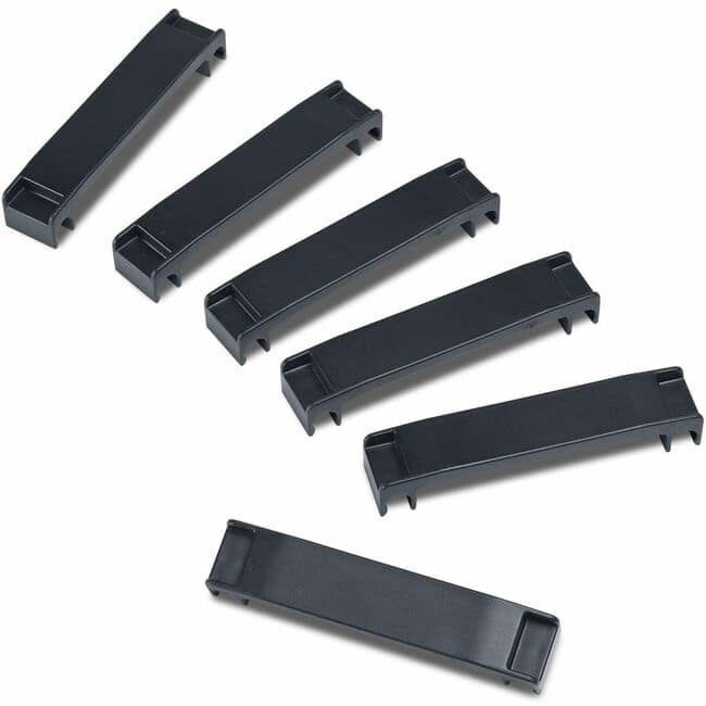 APC - NetShelter Cable Management, Vertical Cable Manager, Cable Retainer, for NetShelter SX 750mm W, Set of 6, 109 x 13 x - Black