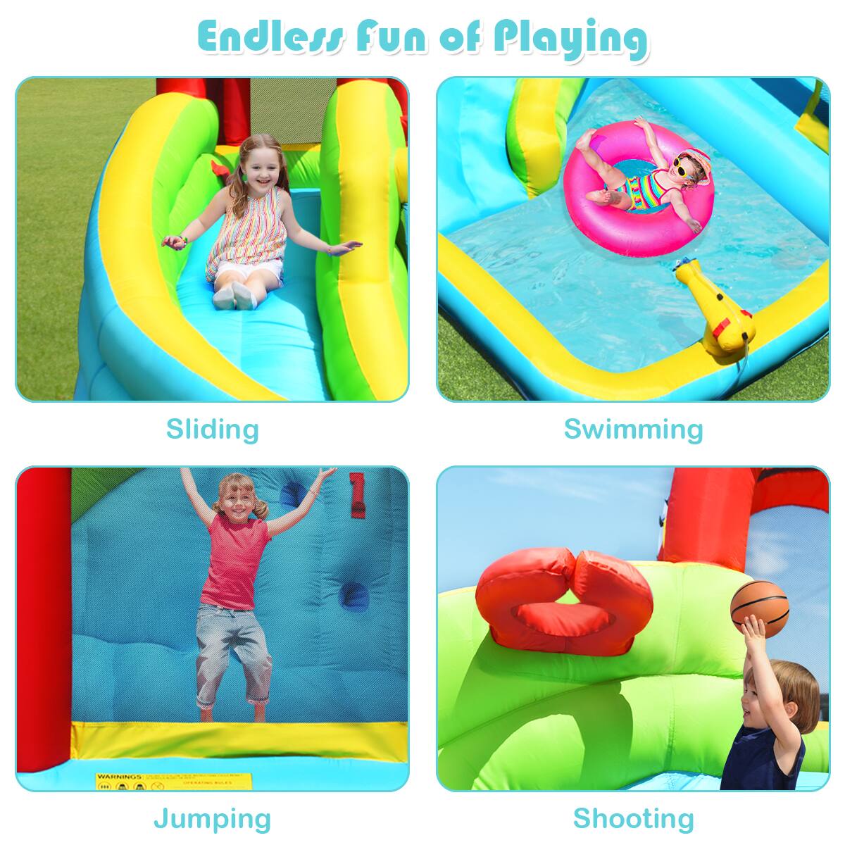 Endless Fun of Playing: Sliding, Swimming, Jumping, Shooting