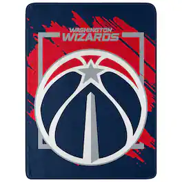 Northwest - Washington Wizards 46" x 60" Dimensional Micro Raschel Plush Throw Blanket - Navy