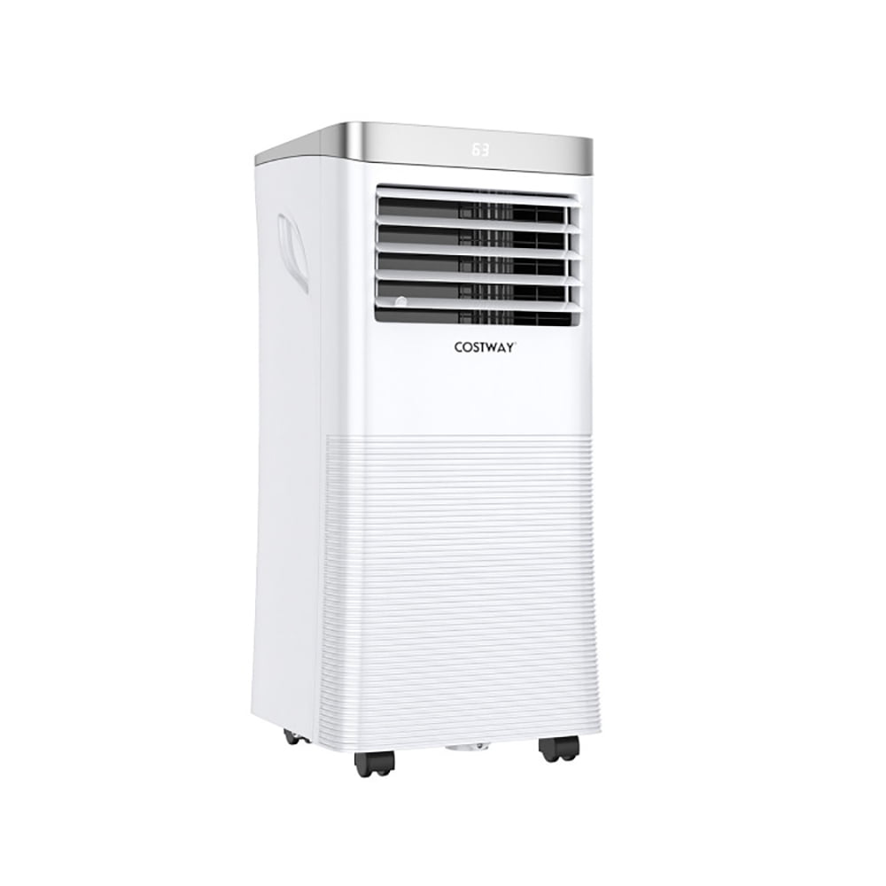 Left. Resenkos - Air Conditioner, Cooler,10000BTU 3-in-1 Portable Air Conditioner with Remote Control-White - White.