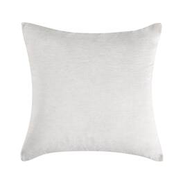 Manhattan Lane - Savi 26 Inch Euro Pillow Sham, Cashmere, Cotton and Linen Fabric - White