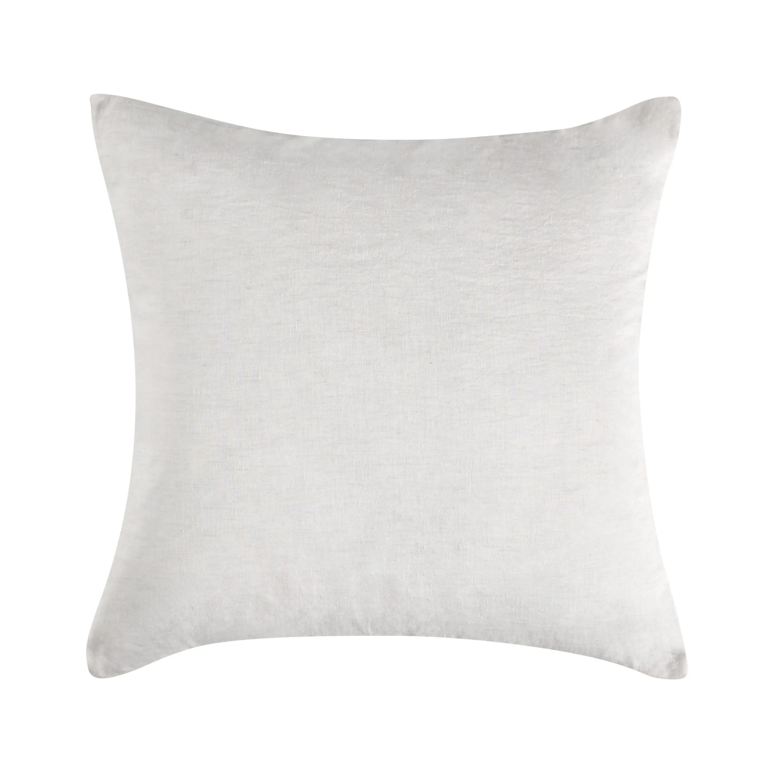 Front. Manhattan Lane - Savi 26 Inch Euro Pillow Sham, Cashmere,  Cotton and Linen Fabric - White.