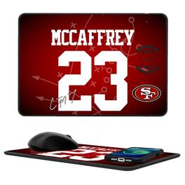 Keyscaper - Christian McCaffrey San Francisco 49ers Wireless Charger and Mouse Pad - Black
