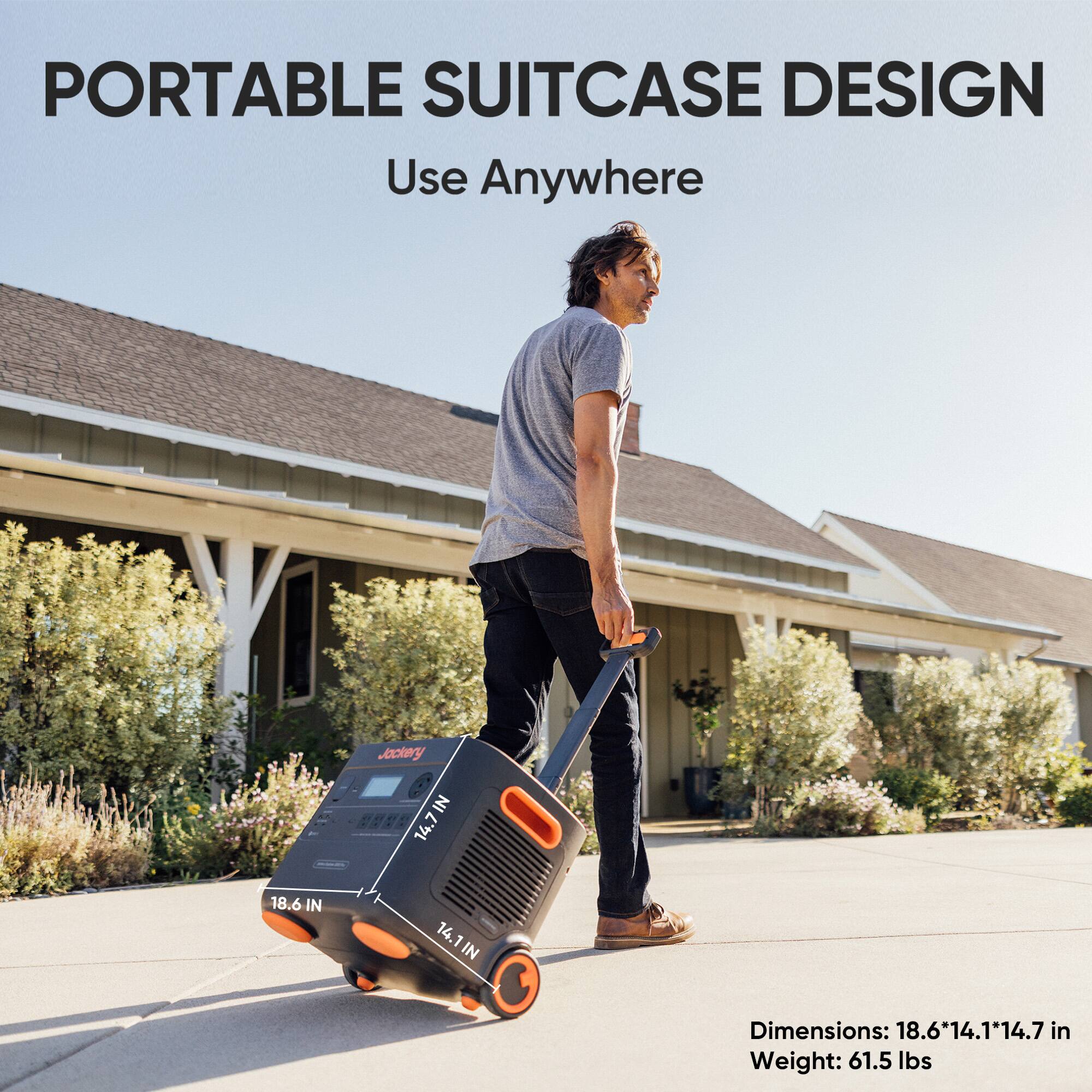 PORTABLE SUITCASE DESIGN  
Use Anywhere  

Dimensions: 18.6*14.1*14.7 in  
Weight: 61.5 lbs