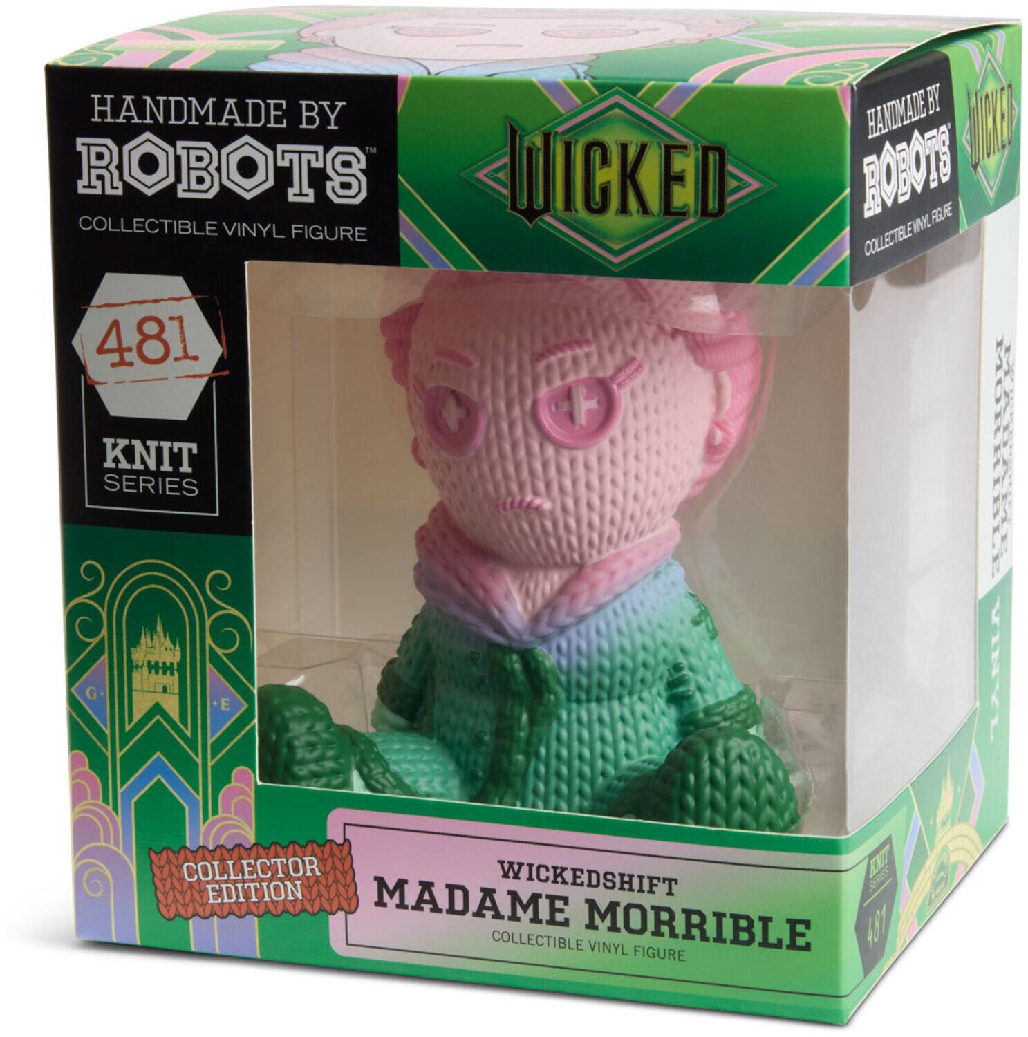 HANDMADE BY ROBOTS  
COLLECTIBLE VINYL FIGURE  
481 KNIT SERIES  
WICKEDSHIFT  
COLLECTOR EDITION  
MADAME MORRIBLE