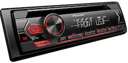 Pioneer - In-dash 50W 4-Ch. Wireless USB Control Audio CD Receiver Android Phones Compatible - Black